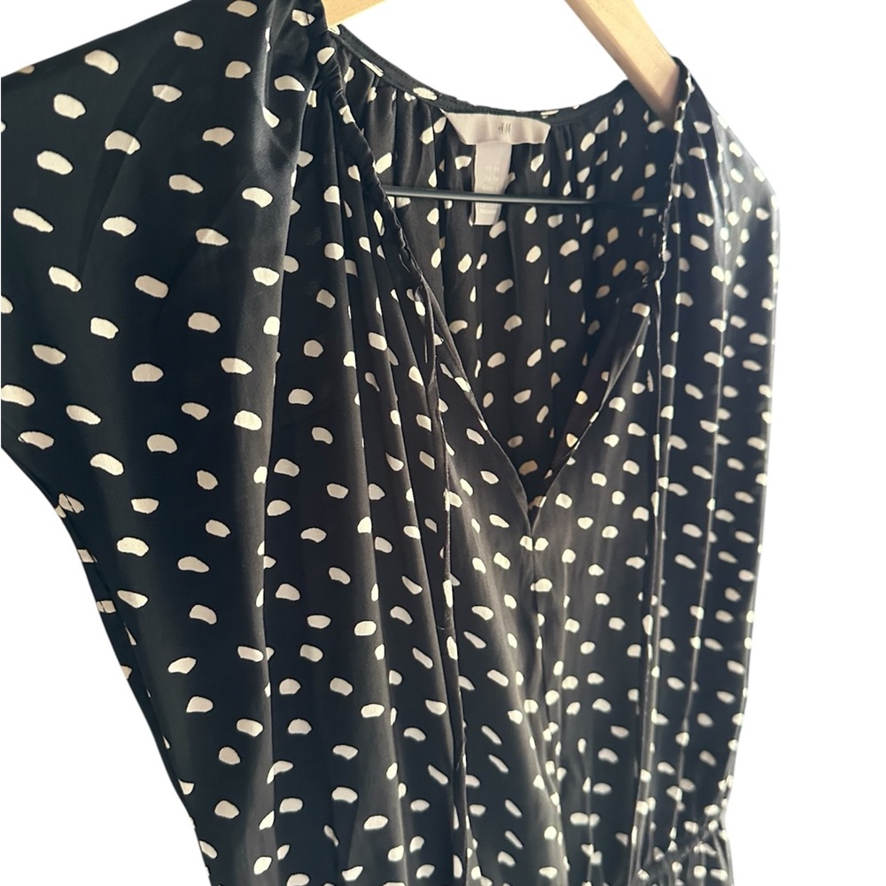 ↖️H&M Black and White Speckled Dress XS - Picture 2 of 9